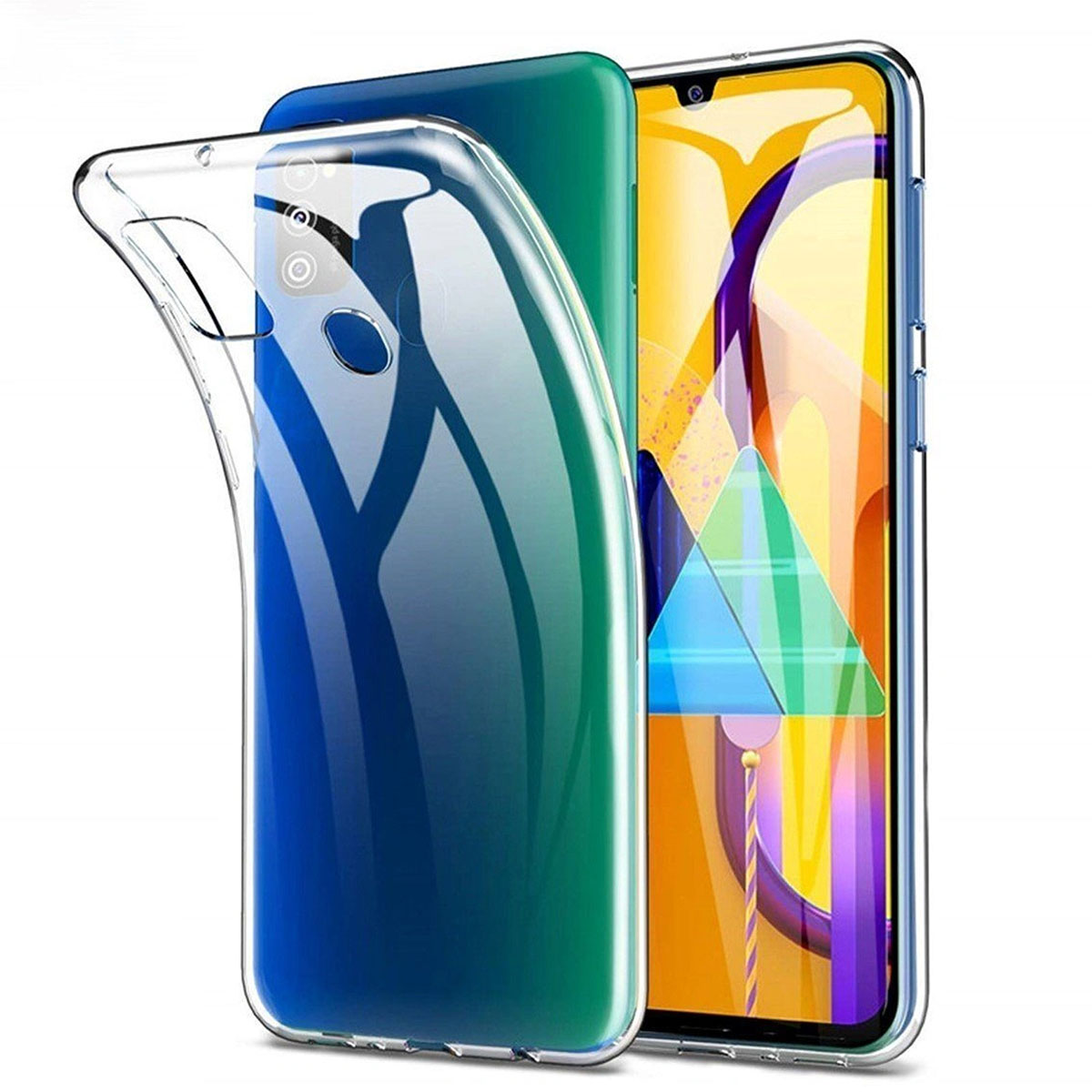 Чехол накладка TPU CASE для SAMSUNG Galaxy M30s (SM-M307F), M21 (SM-M215), M31 (SM-M315), M31 Prime, M21s, F41 (SM-F415F), силикон, цвет прозрачный