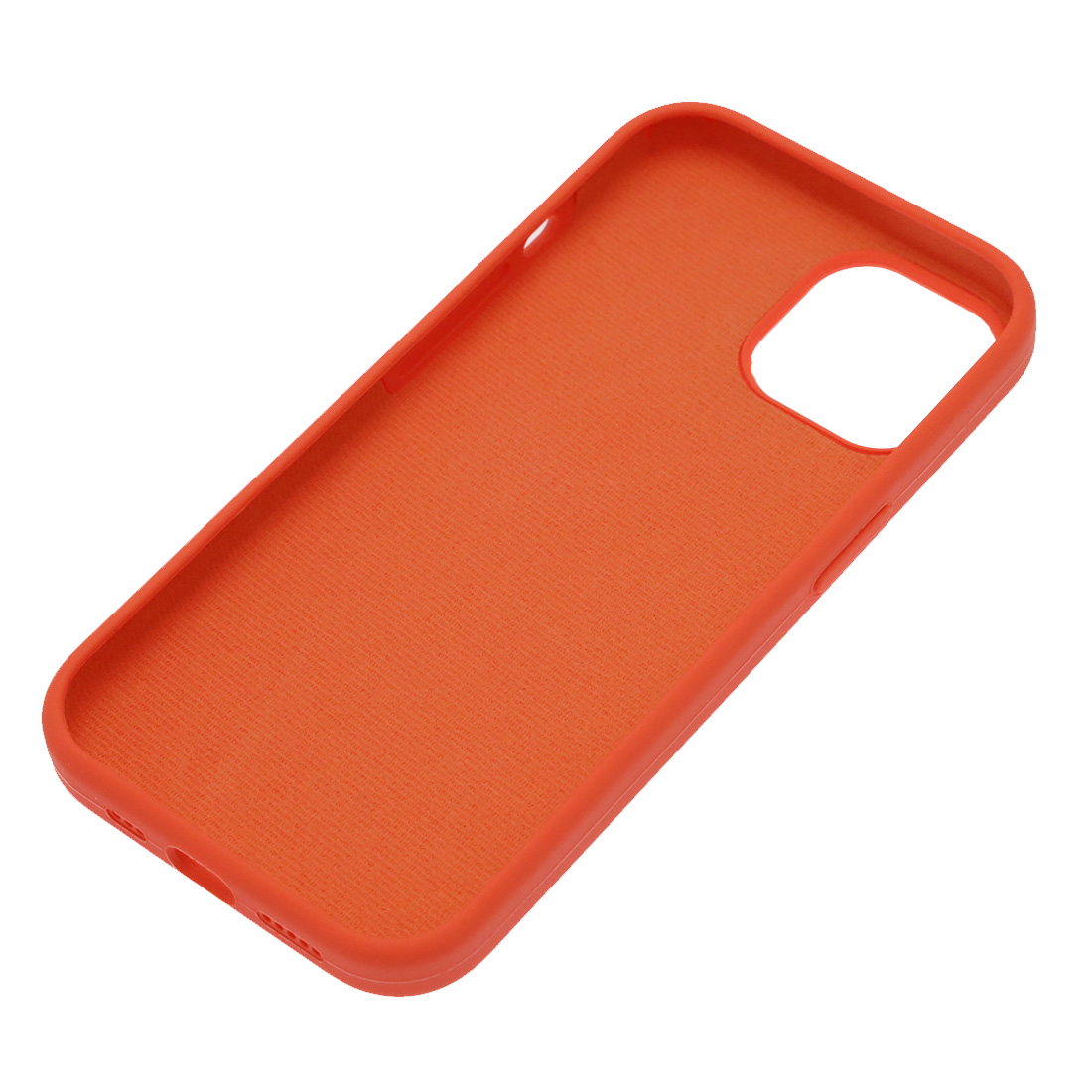 Чехол накладка Silicon Case для APPLE iPhone 15 (6.1"), силикон, бархат, цвет оранжевый