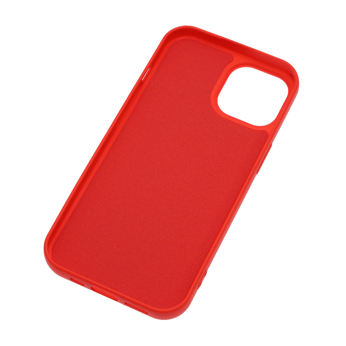 Чехол накладка Silicon Case для APPLE iPhone 15 (6.1"), силикон, бархат, цвет красный