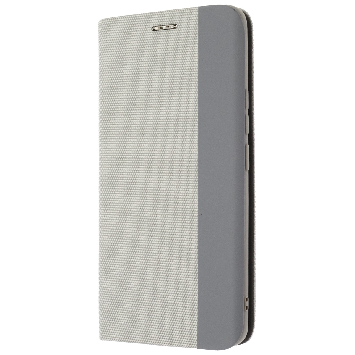 Чехол книжка MESH для Realme 8, Realme 8 Pro, текстиль, силикон, бархат, визитница, цвет серый