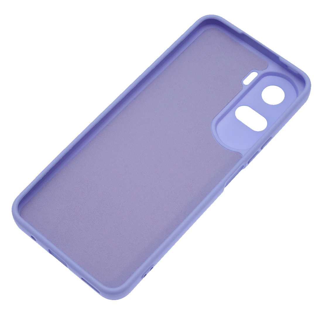 Чехол накладка NANO для HUAWEI Honor 90 Lite, силикон, бархат, цвет сиреневый