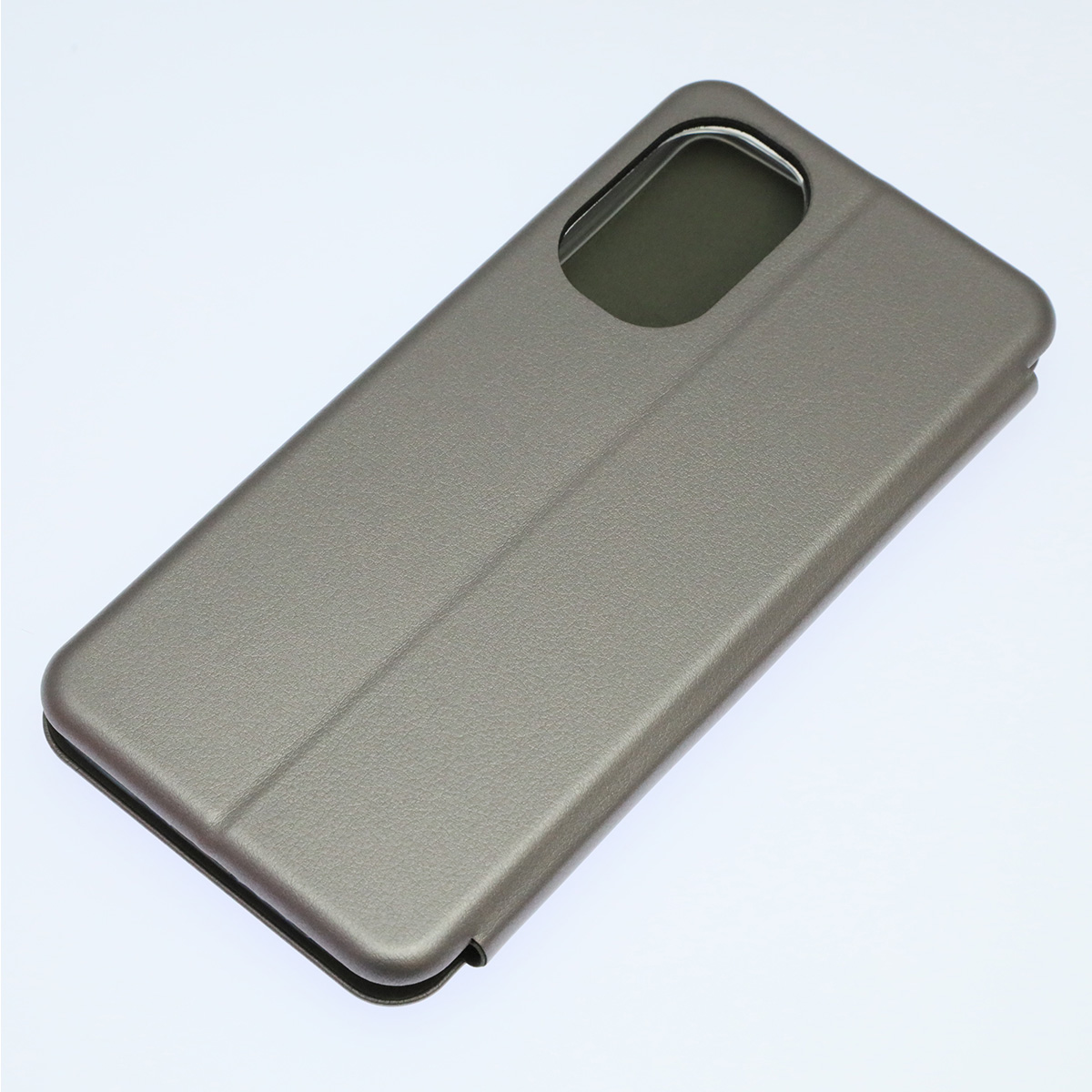 Чехол книжка STYLISH для TECNO Camon 19, Camon 19 Pro, экокожа, визитница, цвет серебристый