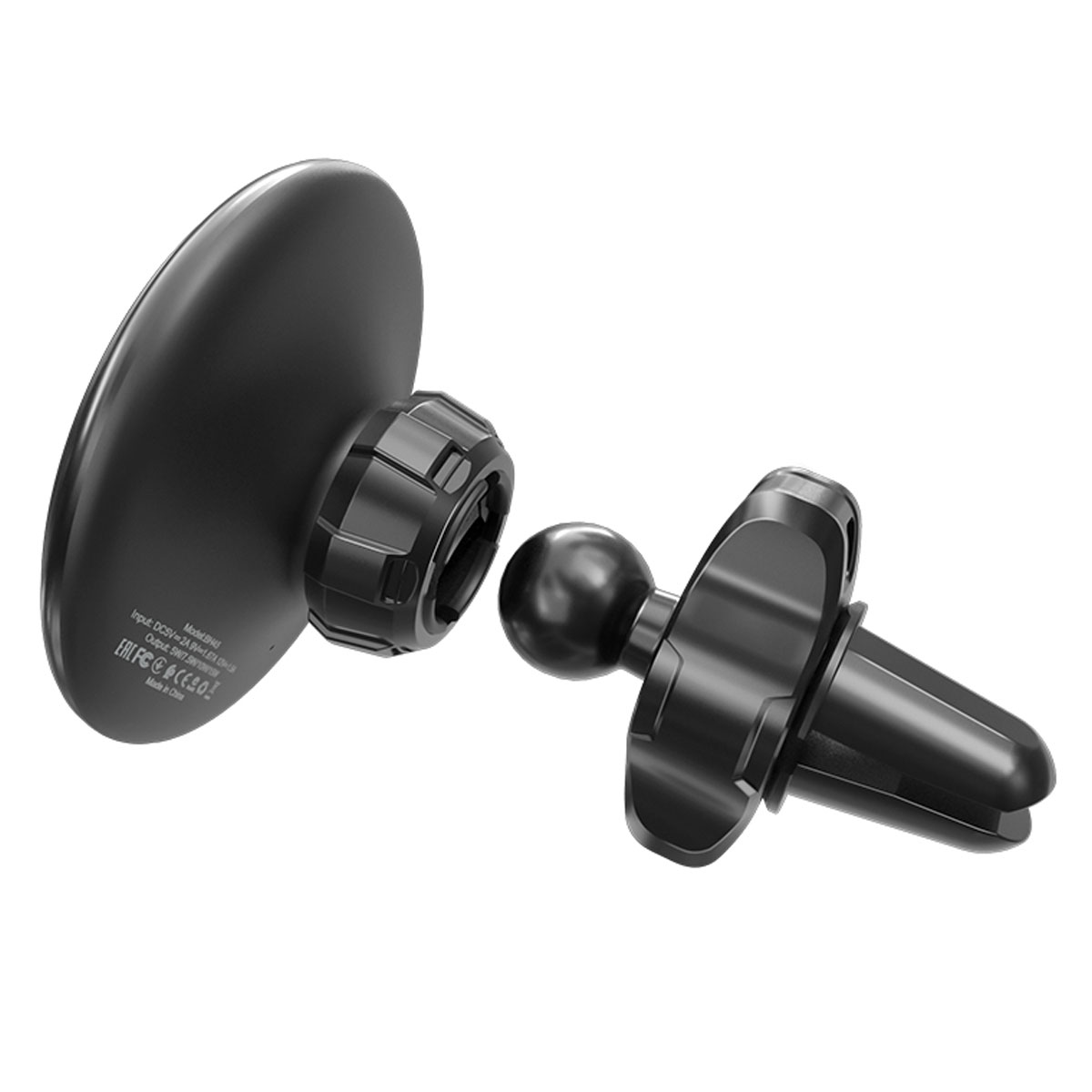 Автомобильный магнитный держатель BOROFONE BH45 Mobile с креплением под MagSafe для смартфона, 15W, беспроводная зарядка, цвет черный