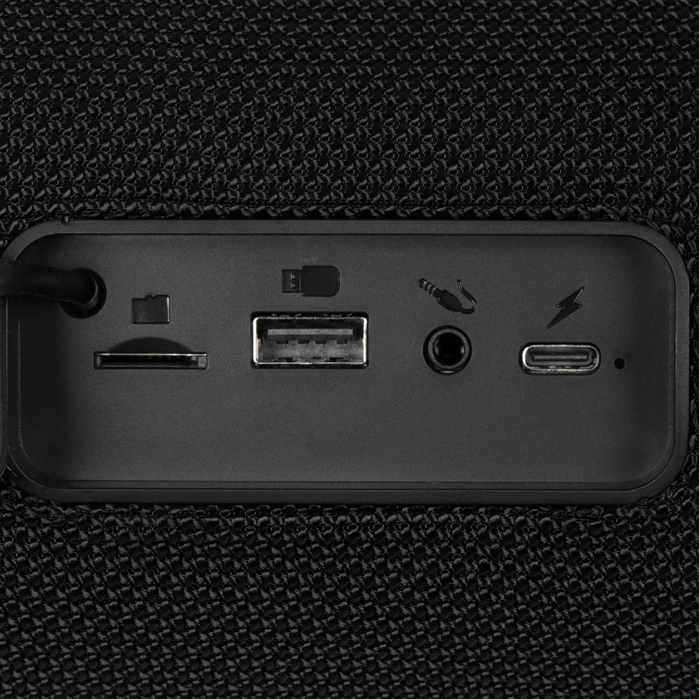 Портативная колонка HOCO HA10, Bluetooth 5.4, AUX, USB, поддержка microSD, microSDHC, цвет черный