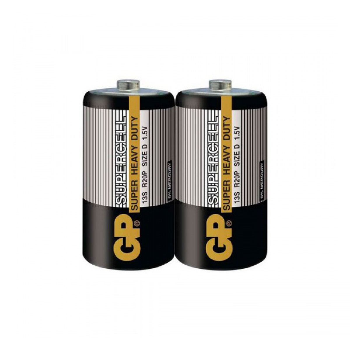 Батарейка GP Supercell R20 D Shrink 2 Heavy Duty 1.5V