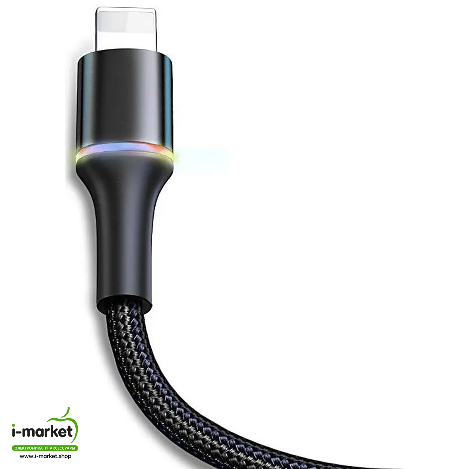 BASEUS CALGH-D01 Halo кабель APPLE Lightning 8-pin 0.25 метра, цвет черный.