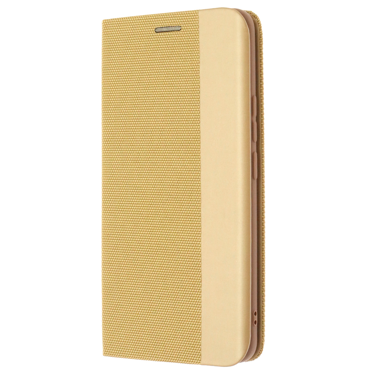 Чехол книжка MESH для Realme 8, Realme 8 Pro, текстиль, силикон, бархат, визитница, цвет золотистый