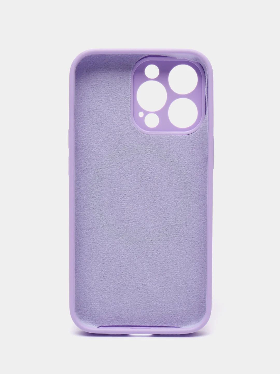 Чехол накладка Silicone Case для APPLE iPhone 13 Pro Max, с поддержкой MagSafe, защита камеры, силикон, бархат, цвет сиреневый