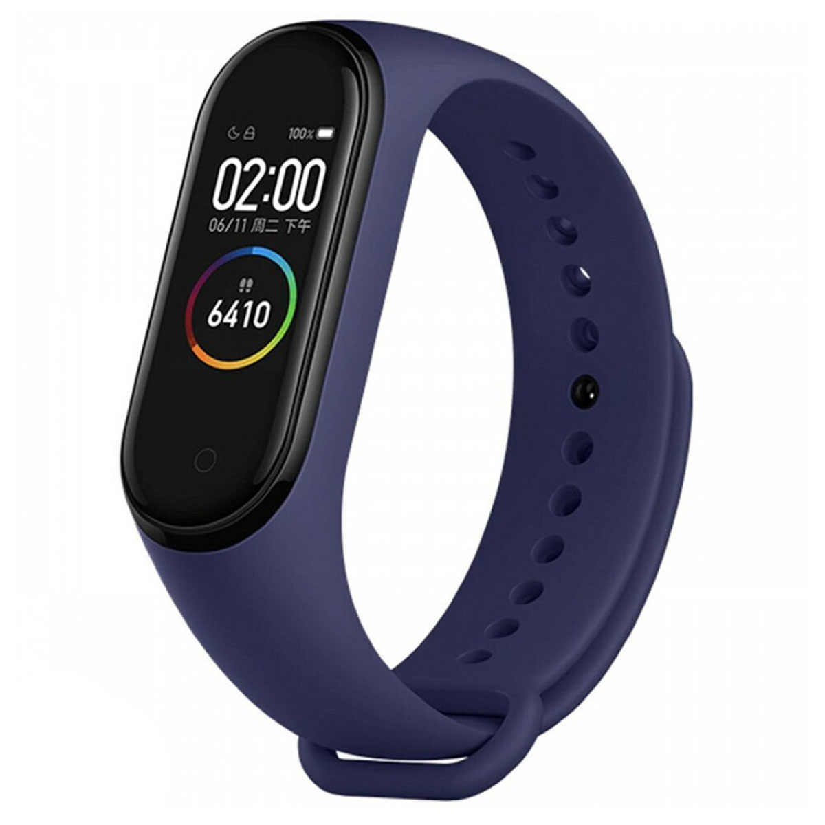 Ремешок на запястье, браслет для XIAOMI Mi Band 3, 4, силикон, цвет темно синий
