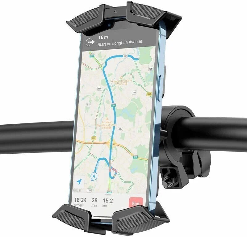 BOROFONE BH72 Airfly держатель для телефона на руль велосипеда, мотоцикла, цвет черный