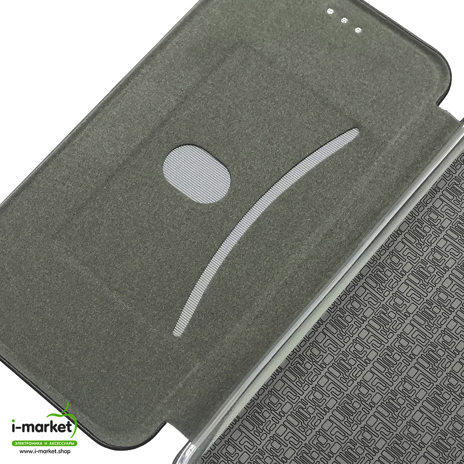 Чехол книжка STYLISH для NOKIA 2.3 (TA-1206), экокожа, визитница, цвет черный.
