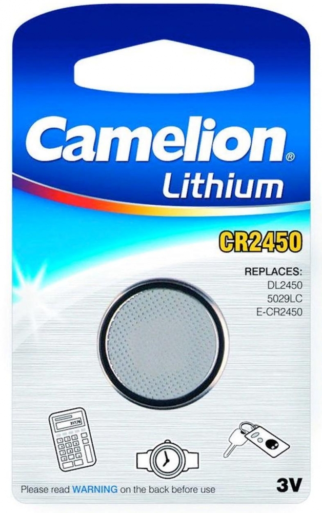Батарейка CAMELION CR 2450 BL1 Lithium 3V