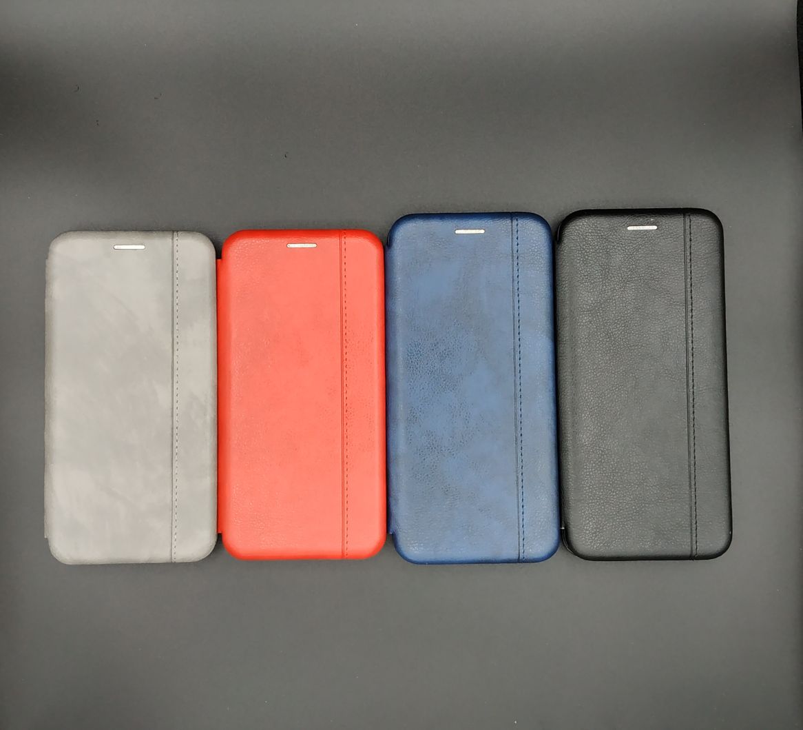Чехол книжка VINTAGE LiNE для HUAWEI Honor 10, экокожа, визитница, цвет серый.