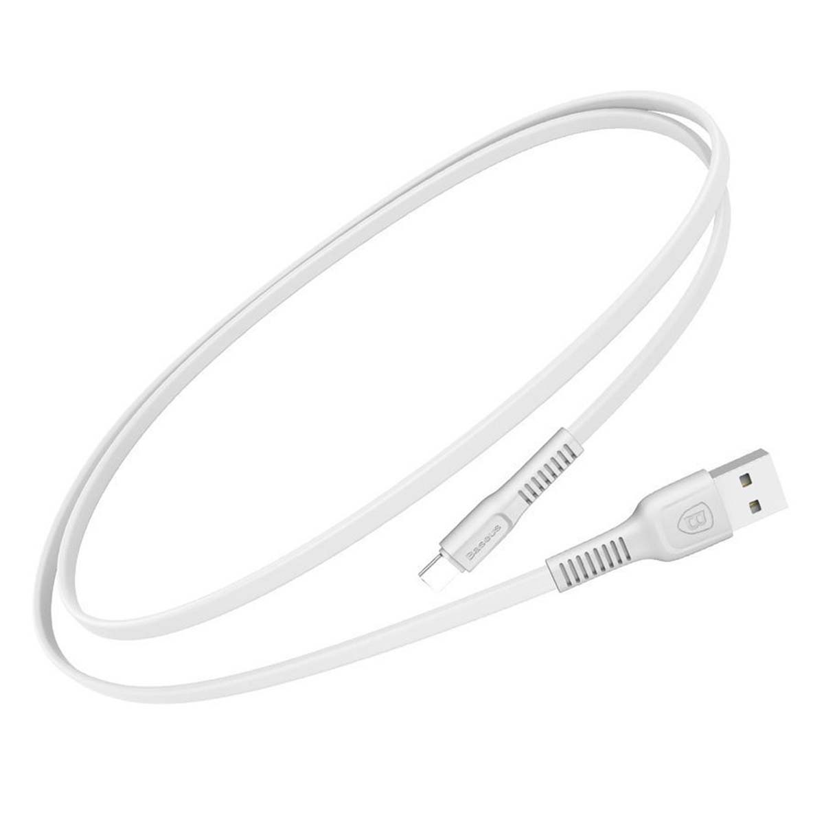 Кабель BASEUS Tough Series USB Type C, 2A, длина 1 метр, цвет белый