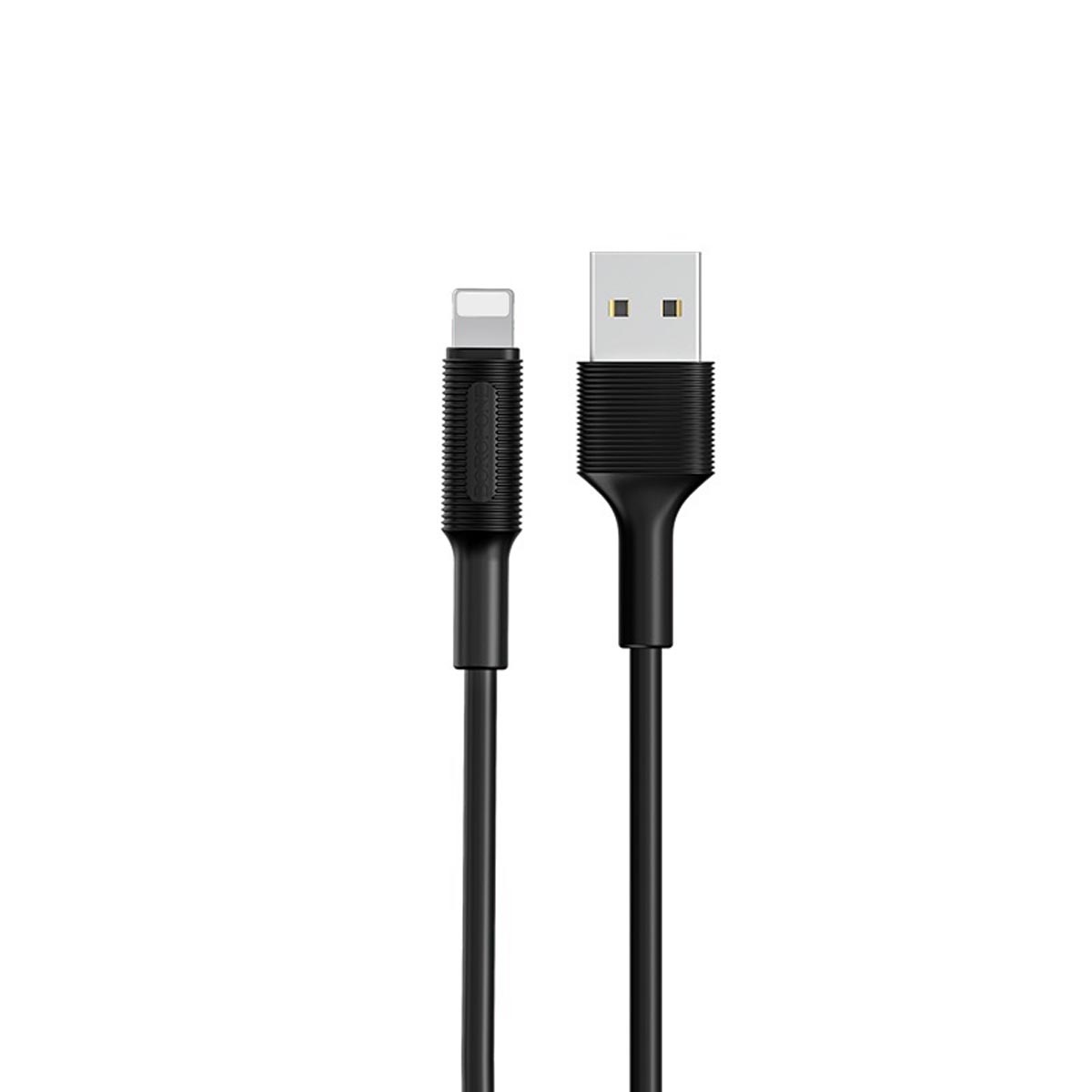 Кабель BOROFONE BX1 EzSync Lightning 8 pin, 2A, длина 1 метр, силикон, цвет черный