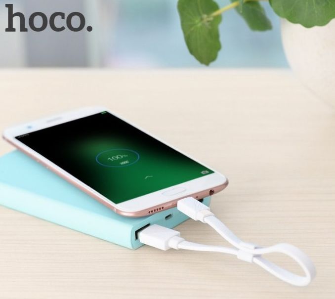 HOCO U34 LingYing кабель-Apple lightning 8 pin (0.25м), цвет белый.