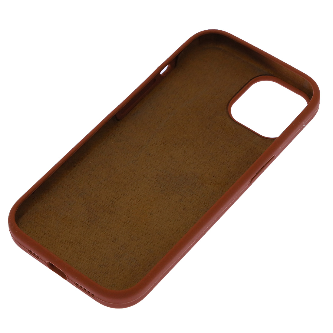 Чехол накладка Silicon Case для APPLE iPhone 15 (6.1"), силикон, бархат, цвет шоколадный