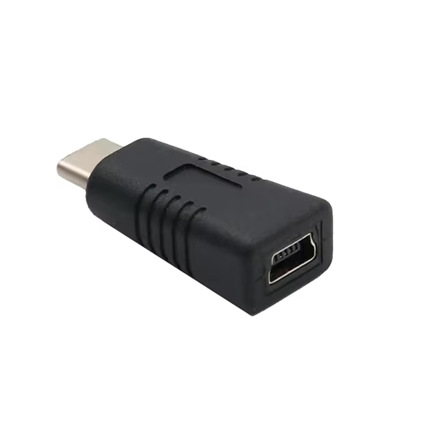 Адаптер, переходник с Mini USB на Type-C, цвет черный