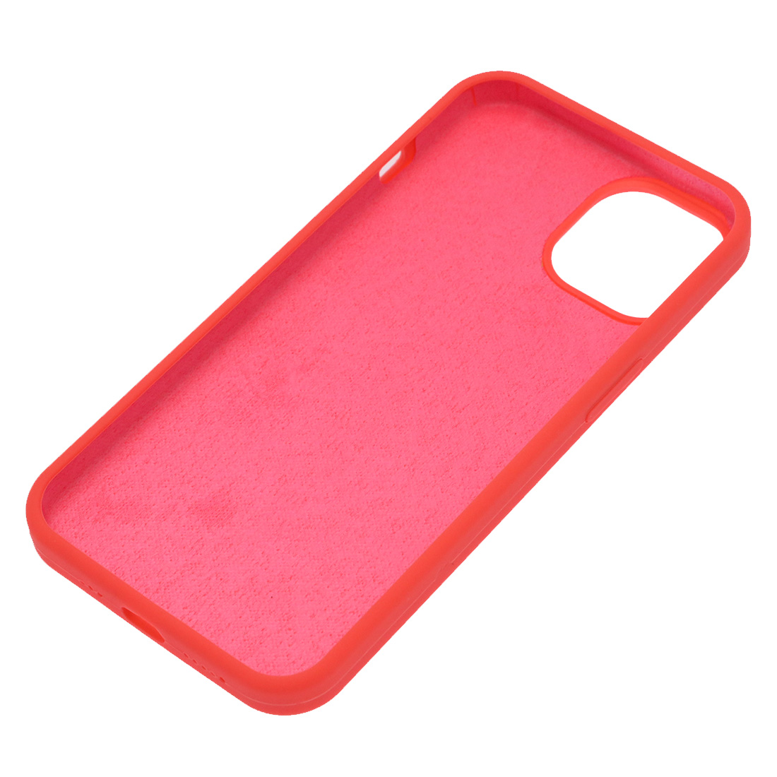Чехол накладка Silicon Case для APPLE iPhone 14 (6.1"), силикон, бархат, цвет коралловый
