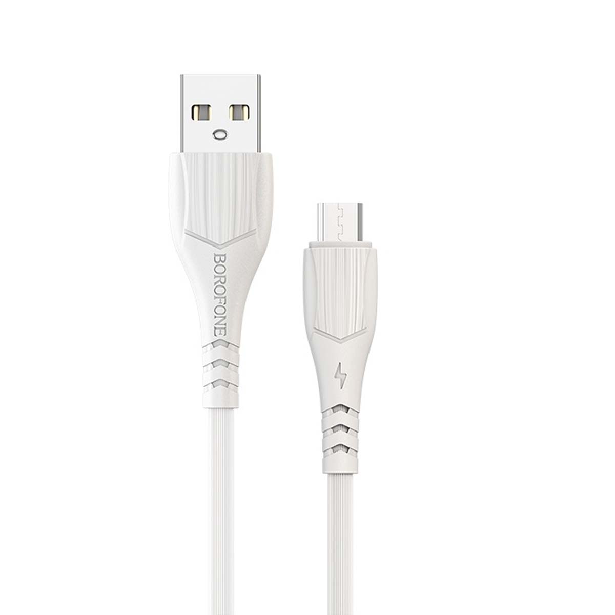 Кабель BOROFONE BX37 Wieldy Micro USB, 2.4A, длина 1 метр, силикон, цвет белый