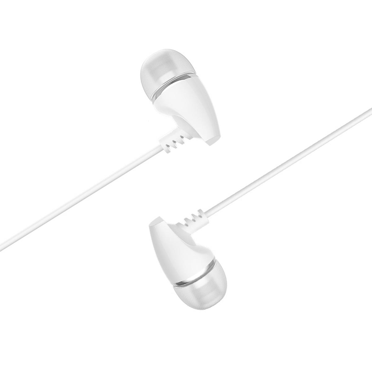 Гарнитура (наушники с микрофоном) проводная, BOROFONE BM25 Sound edge, цвет белый