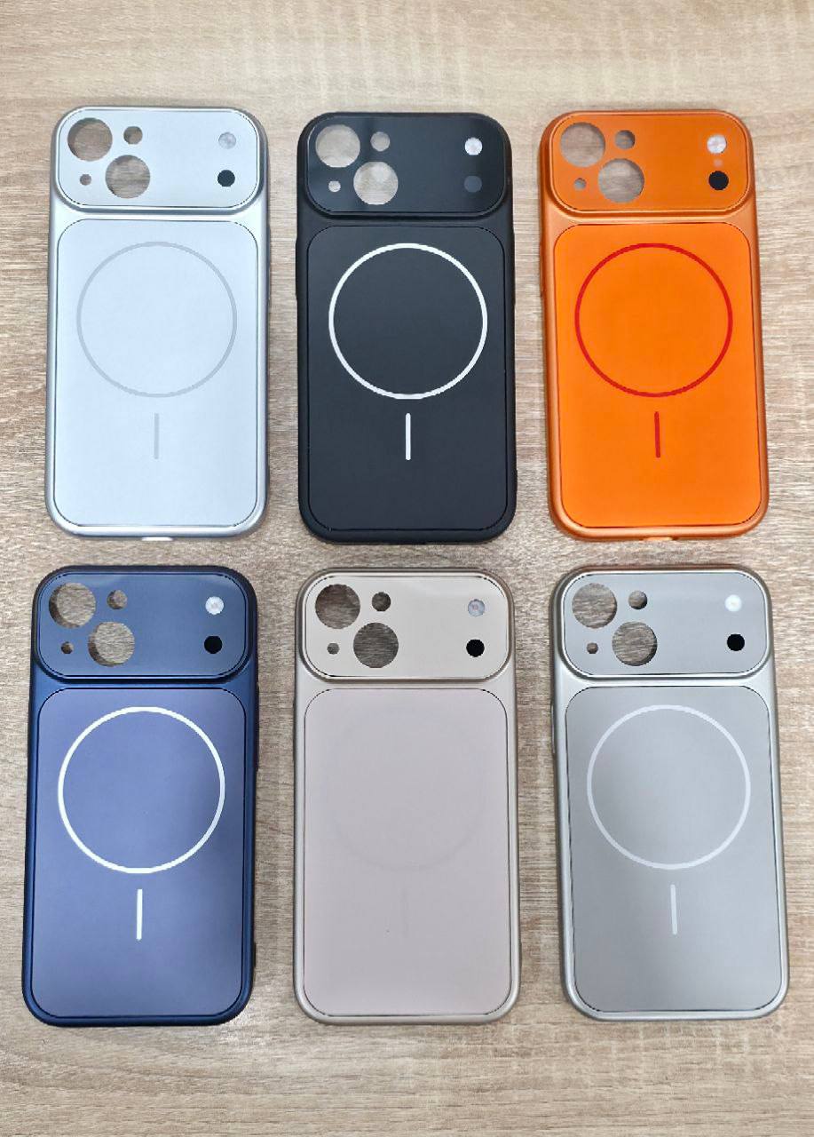 Чехол накладка AG Glass с поддержкой MagSafe для APPLE iPhone 17 Pro Max, цвет оранжевый (уценка)