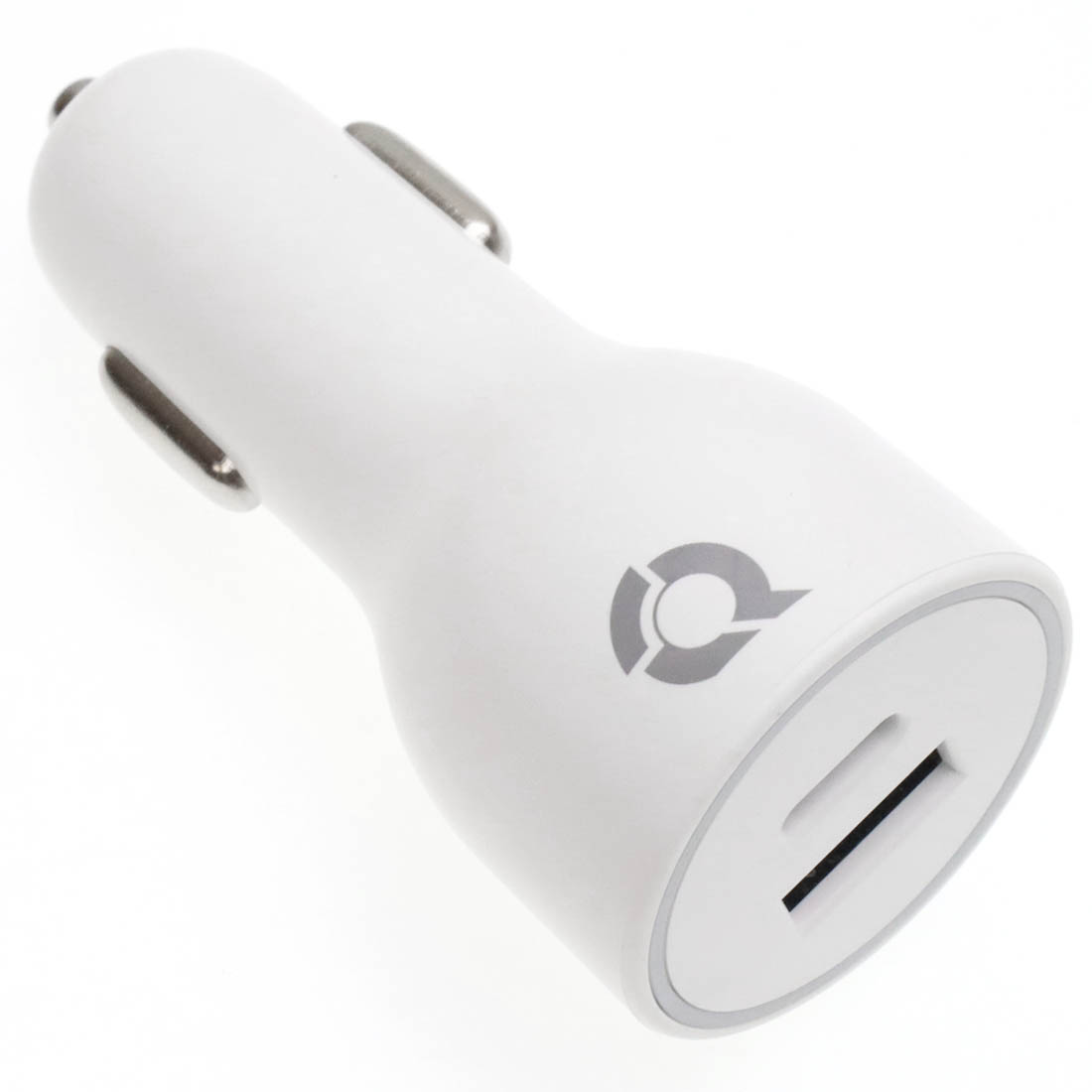 АЗУ (Автомобильное зарядное устройство) QAYAN QCC-107, 38W, 1 USB Type C, 1 USB, PD, QC3.0, цвет белый