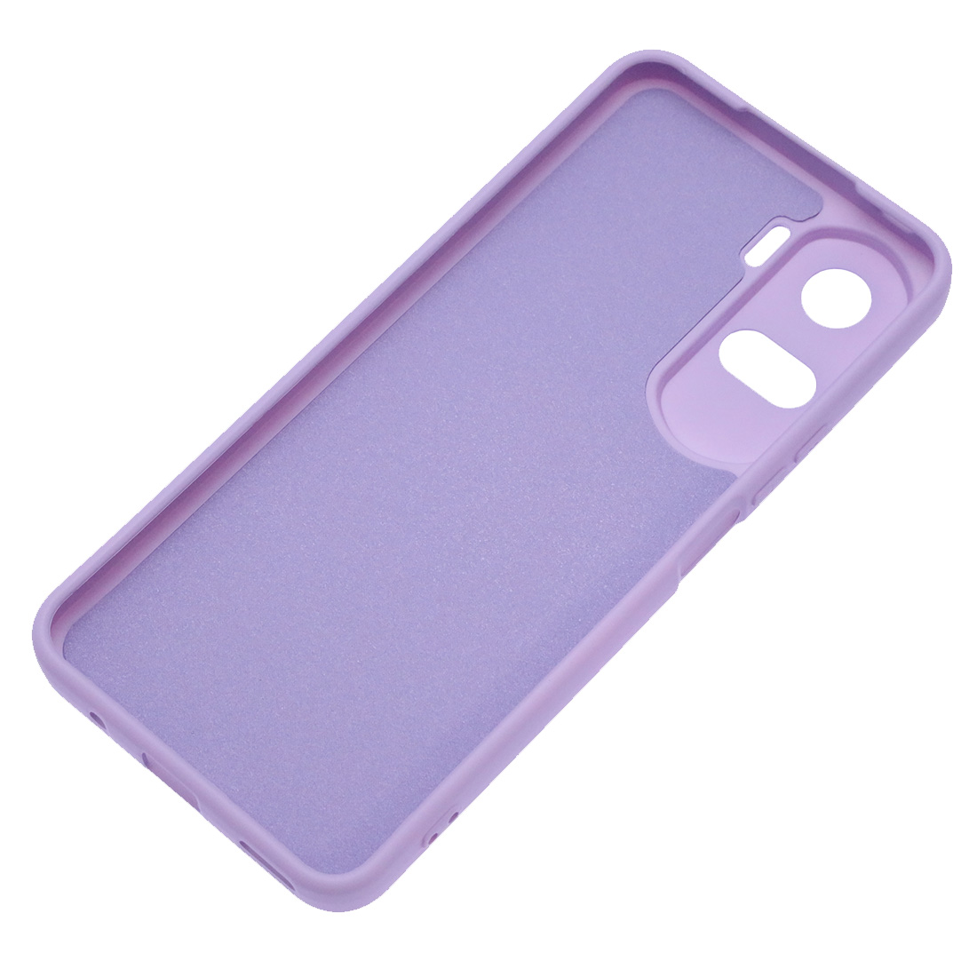 Чехол накладка Silicon Cover для Honor 90 Lite, защита камеры, силикон, бархат, цвет сиреневый