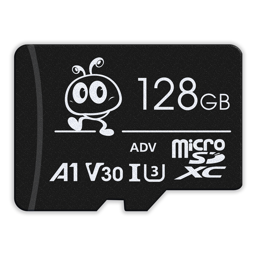 Карта памяти 128Gb Micro SDXC SMARTBUY Advanced SB128GBSDU1A-AD, 4K, UHS-I U3 (55/90 Mb/s), Class 10, SD адаптер, цвет черный