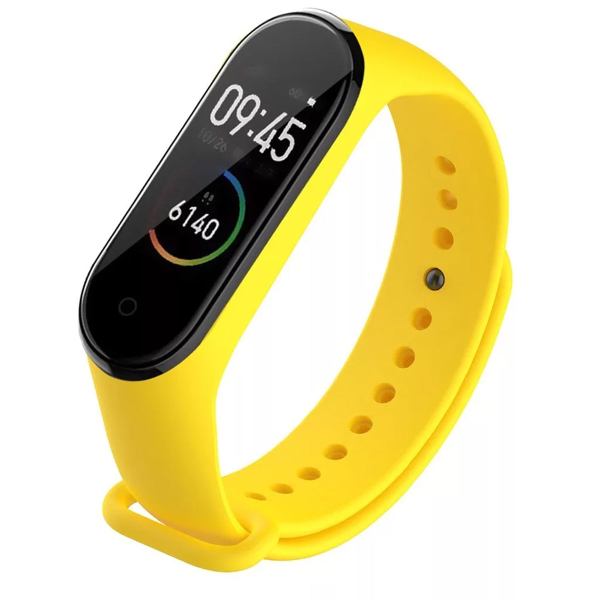 Ремешок на запястье, браслет для XIAOMI Mi Band 3, 4, силикон, цвет желтый