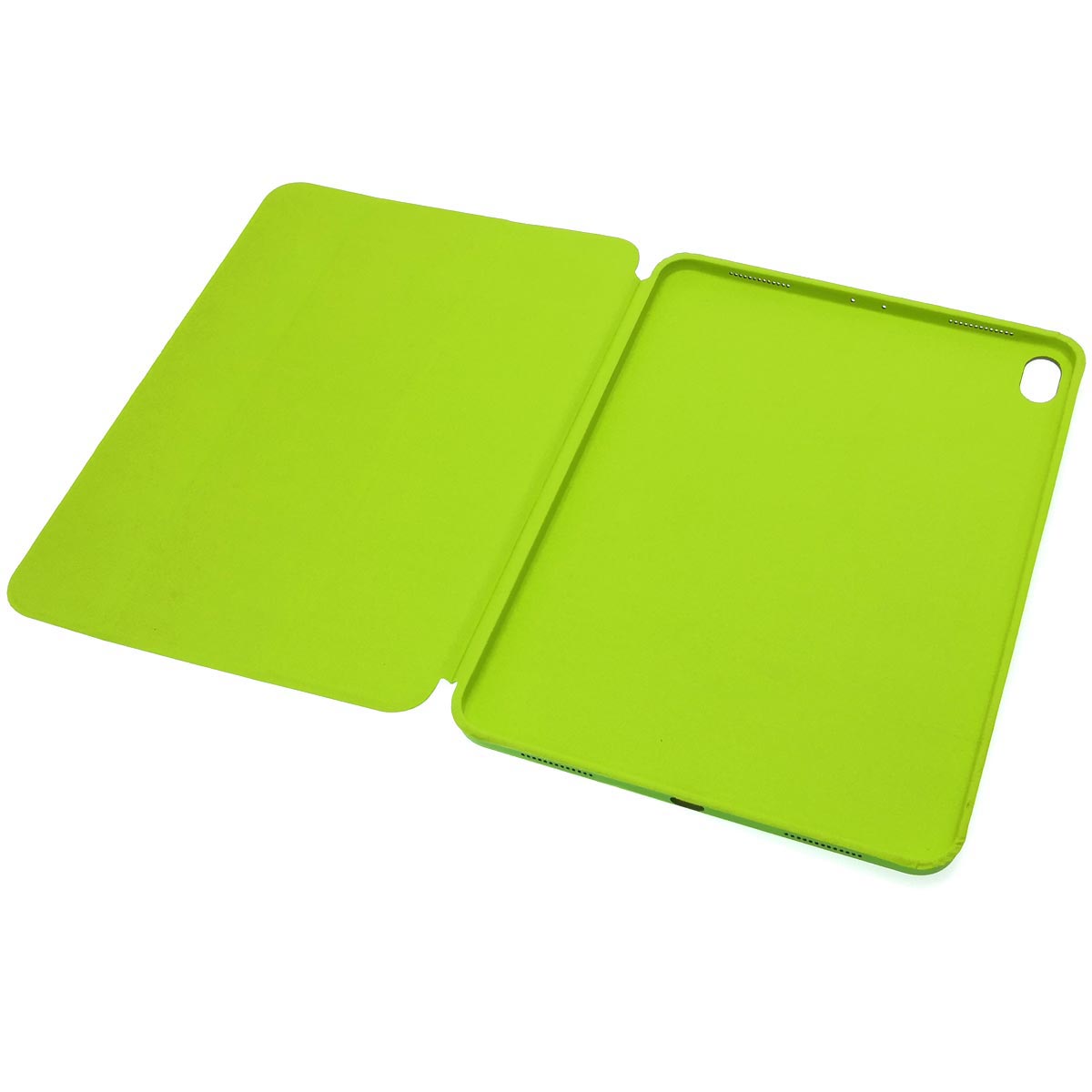 Чехол книжка SMART CASE для APPLE iPad PRO 2018, диагональ 11", экокожа, бархат, цвет желто зеленый