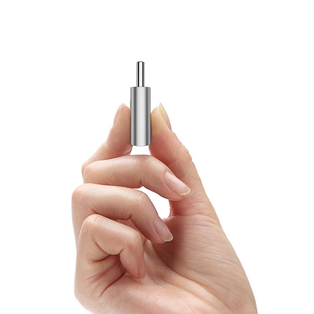 Адаптер, переходник, конвертер BOROFONE BV4 Micro USB на USB Type C, поддержка OTG, цвет серебристый