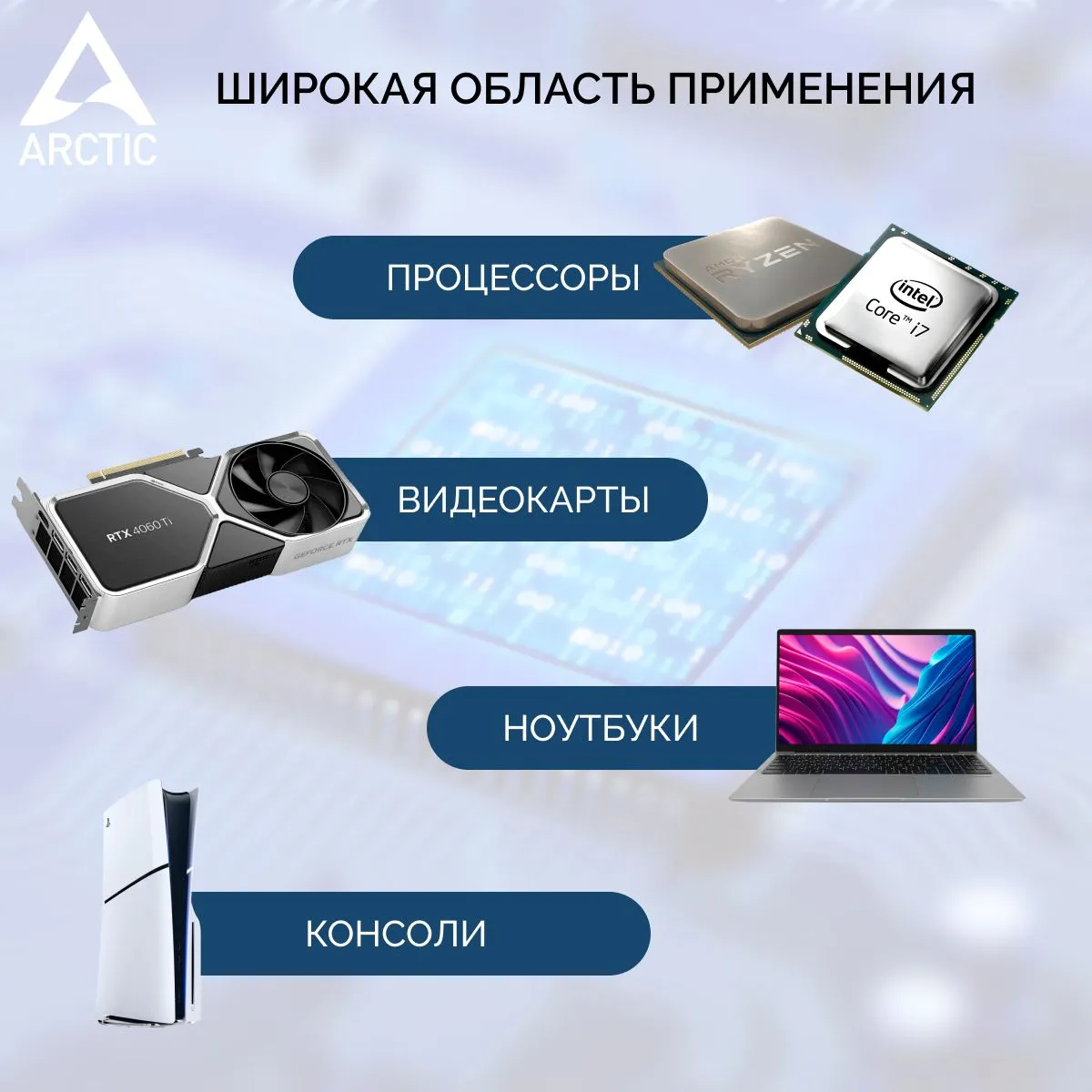 Термопаста Arctic MX-4 4гр в шприце (для компьютера, процессора, ноутбука, видеокарт)