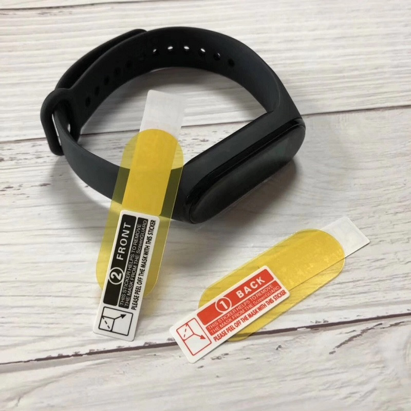 Защитная плёнка для фитнес браслета XIAOMI Mi Band 4 ударопрочная / прозрачная.