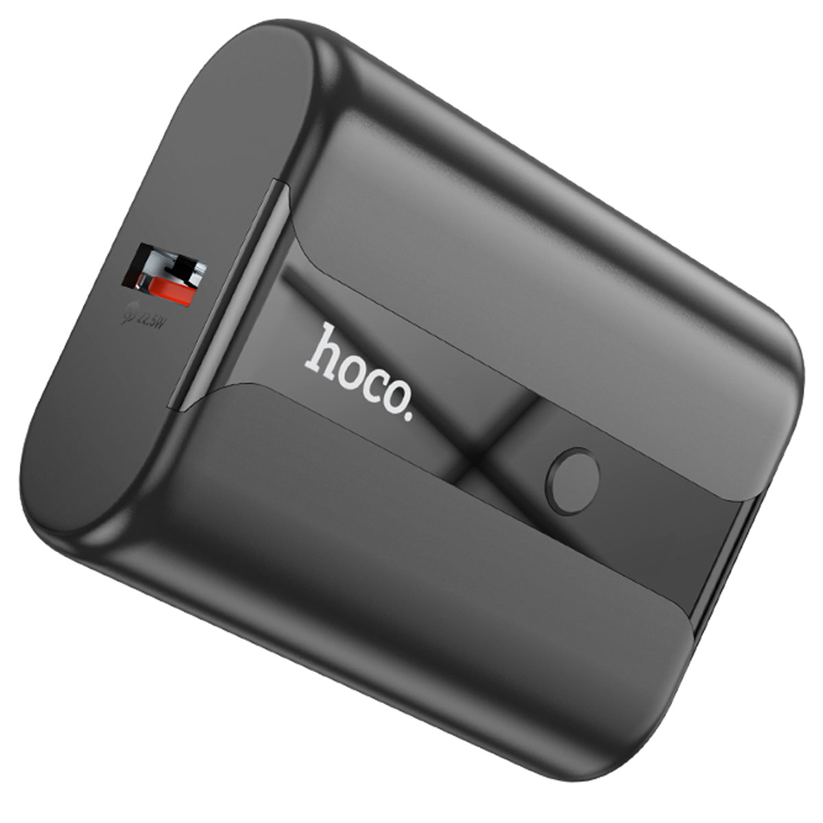 Внешний портативный аккумулятор, Power Bank HOCO Q3 Pro, 10000 mAh, 22.5W, PD20W, QC3.0, LED дисплей, цвет черный (распродажа -50%)
