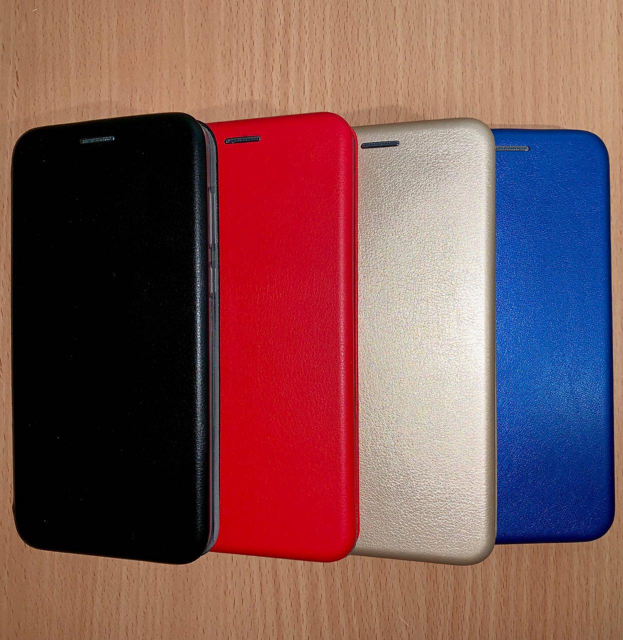 Чехол книжка для HUAWEI Honor 7X, экокожа, визитница, цвет золотистый.