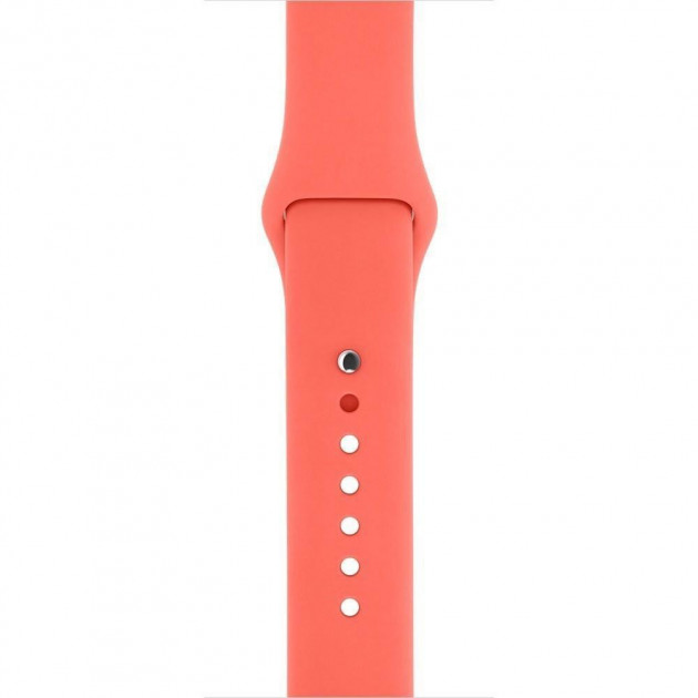Ремешок для Apple Watch спортивный "Sport", размер 38-40 mm, цвет оранжевый.