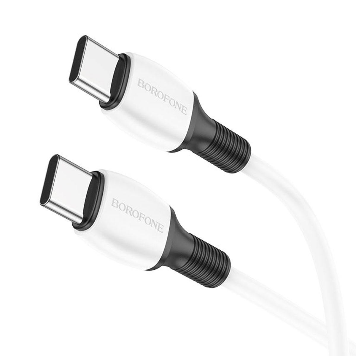 Кабель BOROFONE BX84 Rise USB Type C на USB Type C, 60W, длина 1 метр, цвет белый