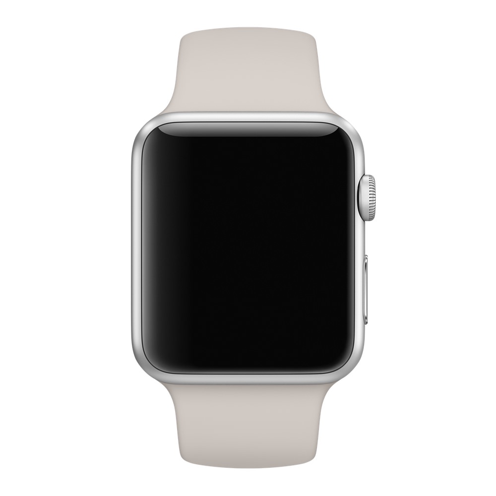 Ремешок для Apple Watch спортивный "Sport", размер 38-40 mm, цвет каменно-серый.