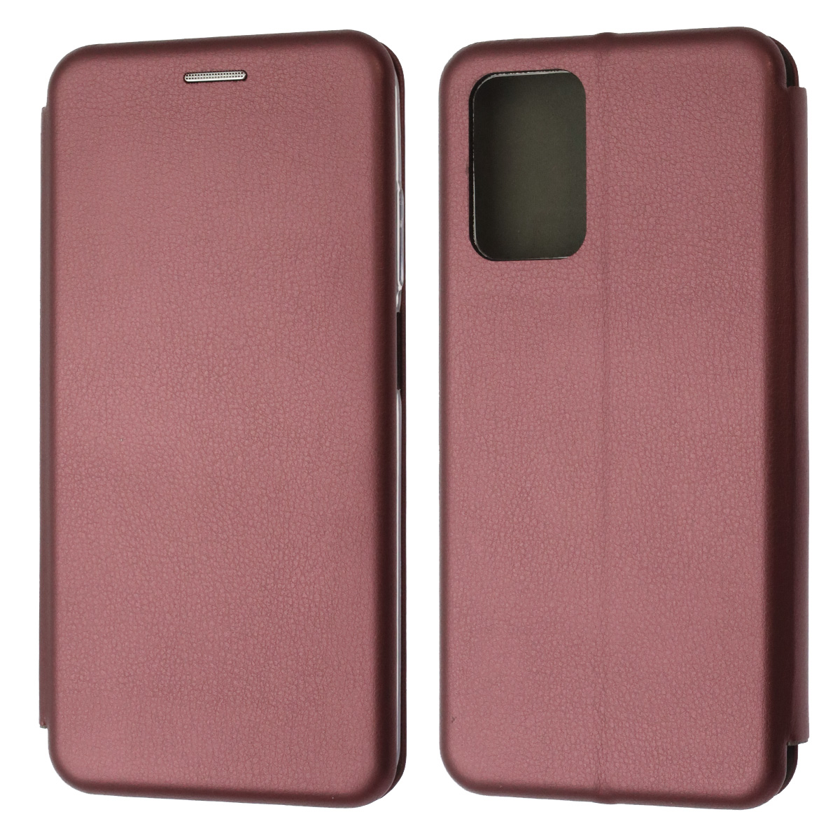 Чехол книжка STYLISH для XIAOMI Redmi 10 (2021), Redmi 10 (2022), экокожа, визитница, цвет бордовый