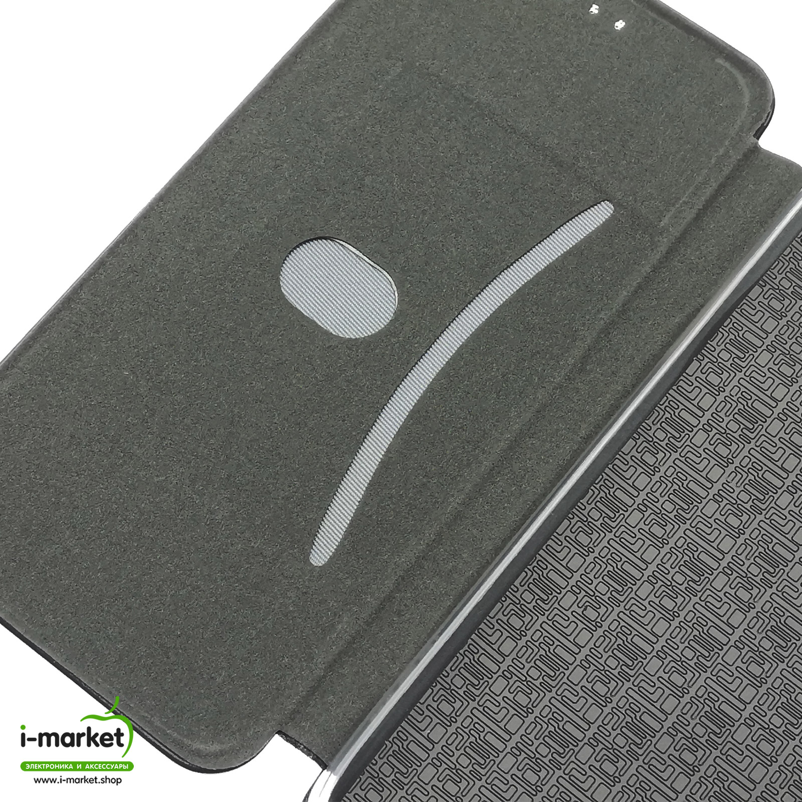 Чехол книжка STYLISH для HUAWEI Honor 30 (BMH-AN10), экокожа, визитница, цвет черный.
