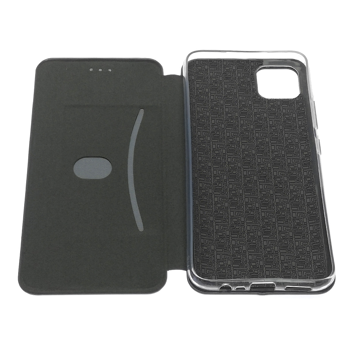 Чехол книжка STYLISH для Realme C11 2020, экокожа, визитница, цвет серебристый