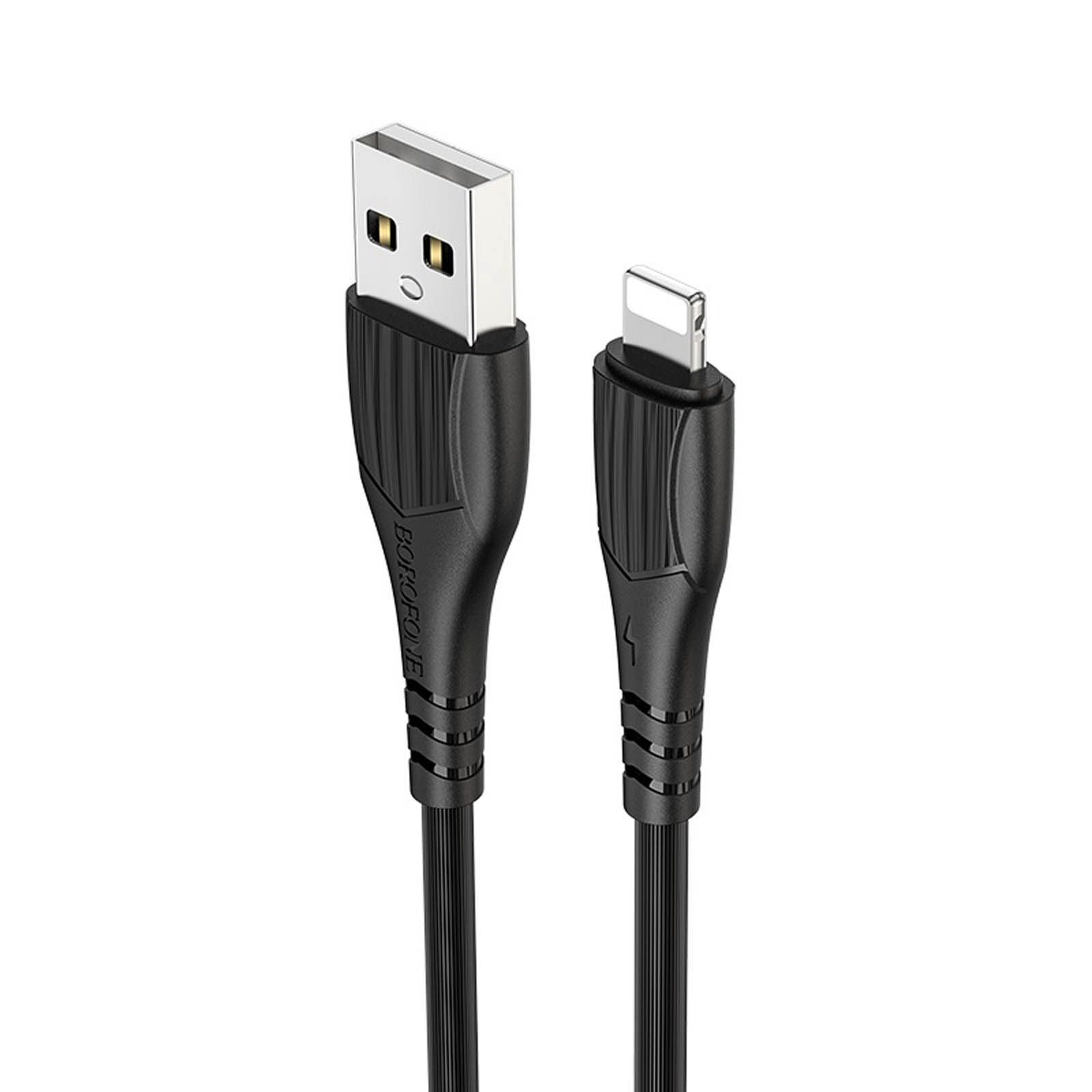 Кабель BOROFONE BX37 Wieldy Lightning 8 pin, 2.4A, длина 1 метр, цвет черный