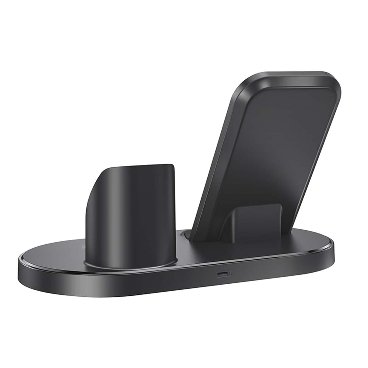 Беспроводное зарядное устройство BOROFONE BQ10 Wise source 3-in-1, 2A, черный (распродажа -50%)