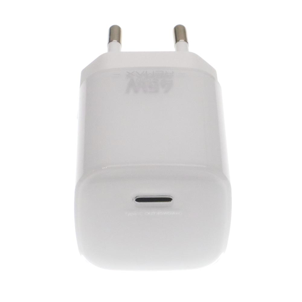 СЗУ (Сетевое зарядное устройство) REMAX GaN CA-26 (C45W) с кабелем USB Type C на USB Type C, 45W, 1 USB Type C, длина 1.2 метра, цвет белый