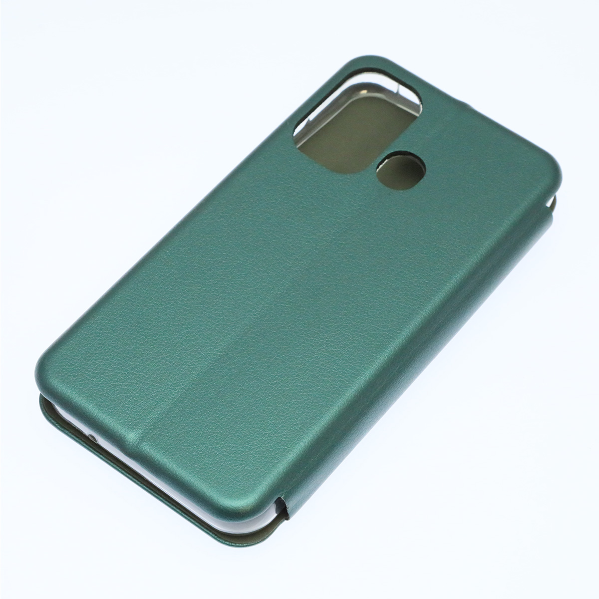 Чехол книжка STYLISH для ITEL A27 (A551), экокожа, визитница, цвет темно зеленый
