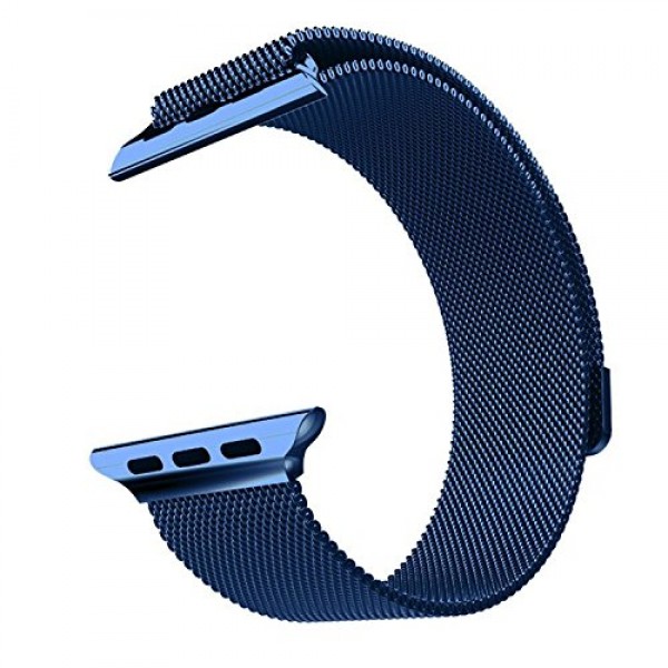 Ремешок для Apple Watch сетчатый Milano Loop  38 mm цвет синий.