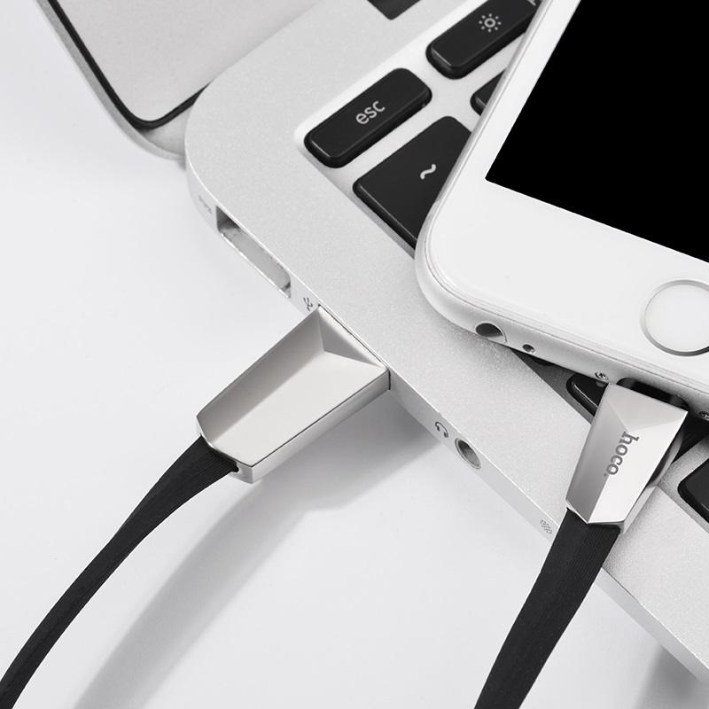 HOCO X4 Zinc Кабель USB APPLE Lightning 8-pin, длина 1.2 метра, цвет черный