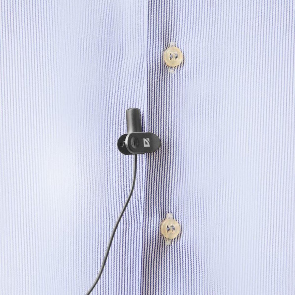Микрофон DEFENDER MIC-109, петличка, цвет черный