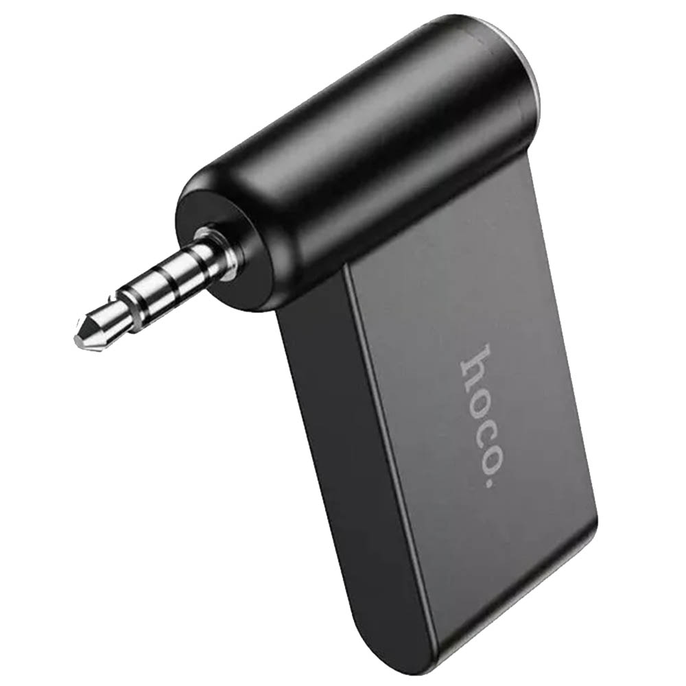Беспроводной музыкальный приемник, AUX Bluetooth ресивер HOCO E58, цвет черный